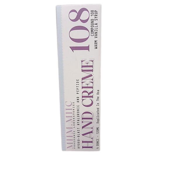 Miim Miic Hydro-Blast Hand Creme 4 oz 108 Warm Vanilla Syrup Hyaluronic Peptides - Picture 3 of 4